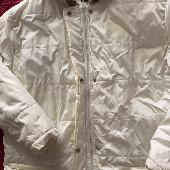 Cream Parka puffer coat - Picture 5 of 14